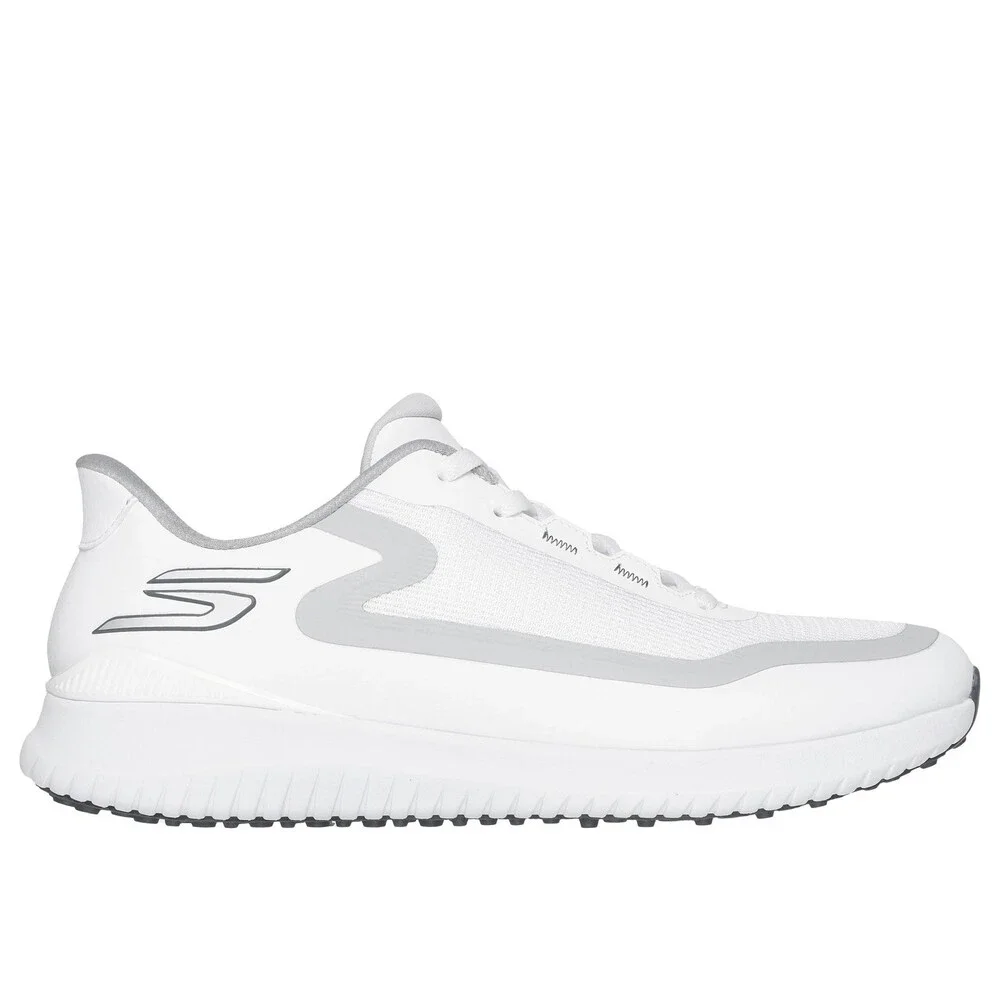 Skechers GO GOLF Flight 214131-WGY Sneakers Men's White Gray Golf Shoes LIQ1674